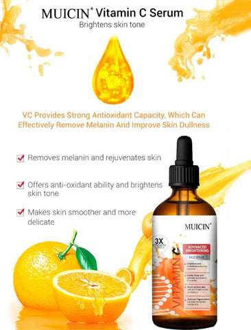 MUICIN - 3X Advanced Brightening Vitamin C Serum - Triple-Action Glow