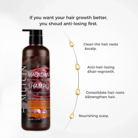 MUICIN - Macadamia Anti-Hair Loss Shampoo - Repair & Revitalize