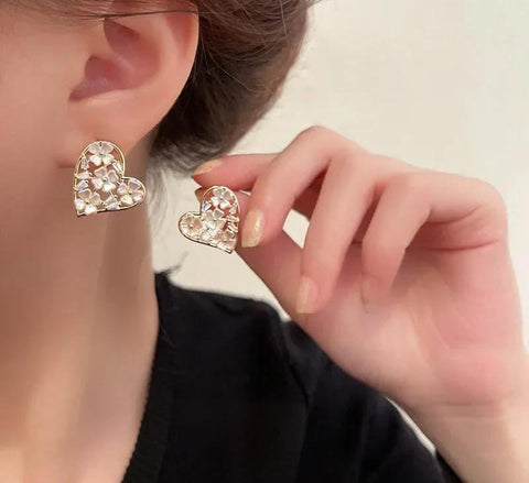 Heart Shape Earrings Pair