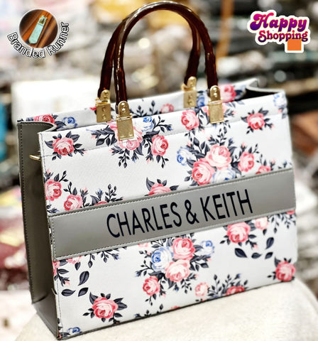 Charles & Keith High HandBag  For Girls With Brand Runner