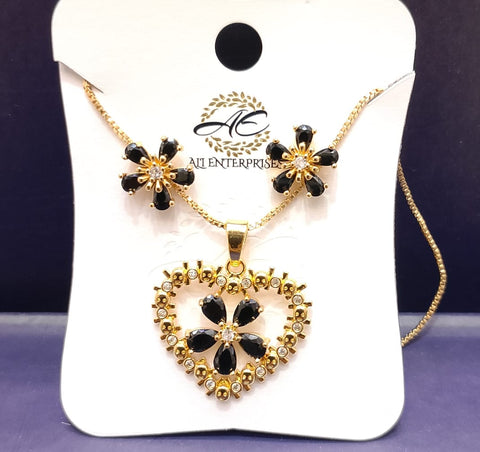 Zarcon 2 pieces chain locket with tops best quality zarcon set