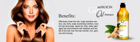MUICIN - Ginger Oil Shampoo For Dandruff Control - Soothe & Restore