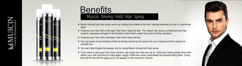 MUICIN - Ultra Hold Hair Styling Spray - Weatherproof Your Style