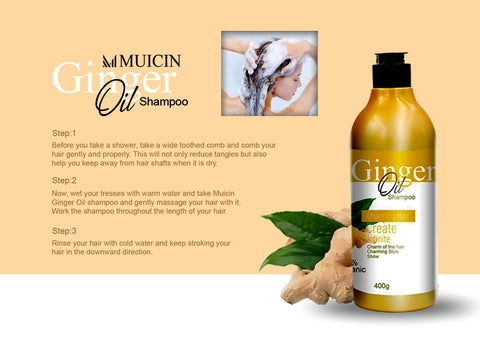 MUICIN - Ginger Oil Shampoo For Dandruff Control - Soothe & Restore