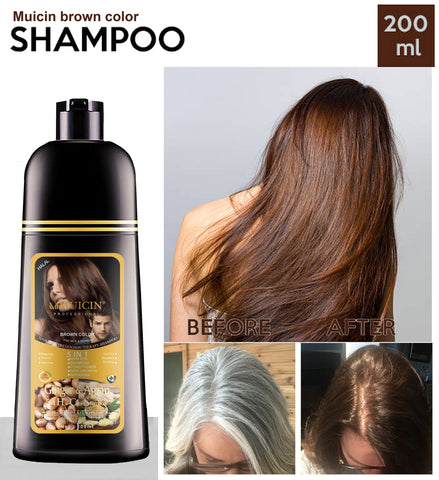 MUICIN - 5 In 1 Hair Color Shampoo With Ginger & Argan Oil - Color Refresh & Repair