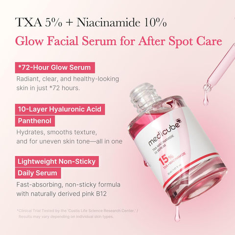 Medicube TXA+Niacinamide 15% Glow Facial Serum