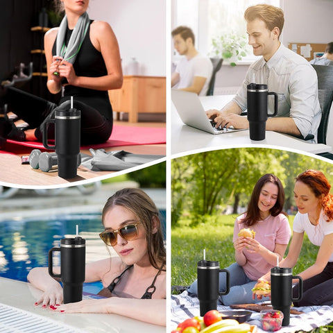 Home.Co - 1Pc Stainless Steel Tumbler 40oz - Black