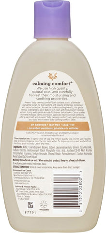 Aveeno Baby Bath Calming Comfort Levender & Vanilla Scented 236ml