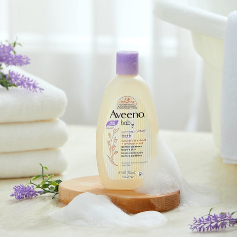 Aveeno Baby Bath Calming Comfort Levender & Vanilla Scented 236ml