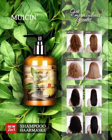 MUICIN - Ginger & Gingembre Shampoo Hair Mask - 2 In 1 - Rejuvenate & Soften