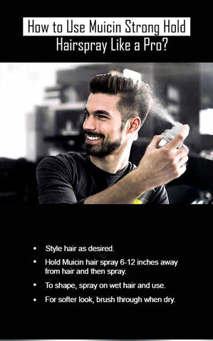 MUICIN - Ultra Hold Hair Styling Spray - Weatherproof Your Style