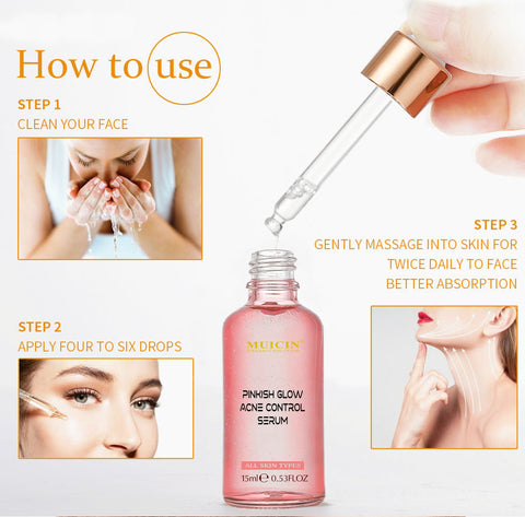 MUICIN - V9 Pinkish Glow Anti Acne Face Serum - Blemish-Free Radiance