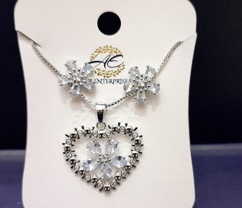 Zarcon 2 pieces chain locket with tops best quality zarcon set