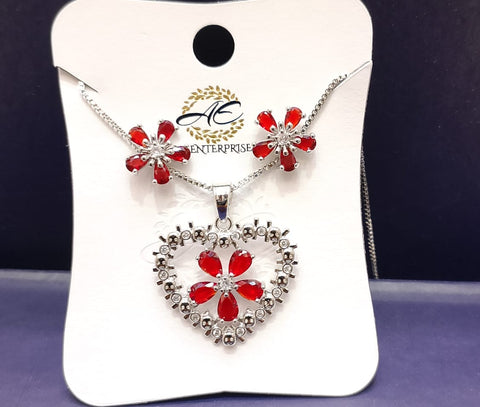 Zarcon 2 pieces chain locket with tops best quality zarcon set