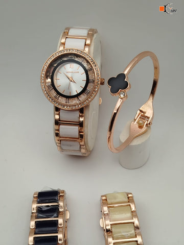 MICHAEL KORS  WOMENS COLLECTION  WATCH +BANGLE
