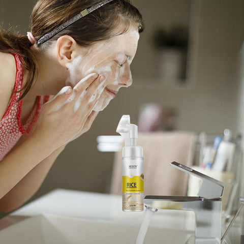 MUICIN - Rice Mild Cleansing Bubble Foaming Facial Cleanser - Delicate Purity