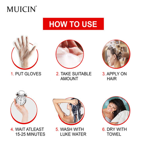 MUICIN - 5 In 1 Hair Color Shampoo With Ginger & Argan Oil - Color Refresh & Repair