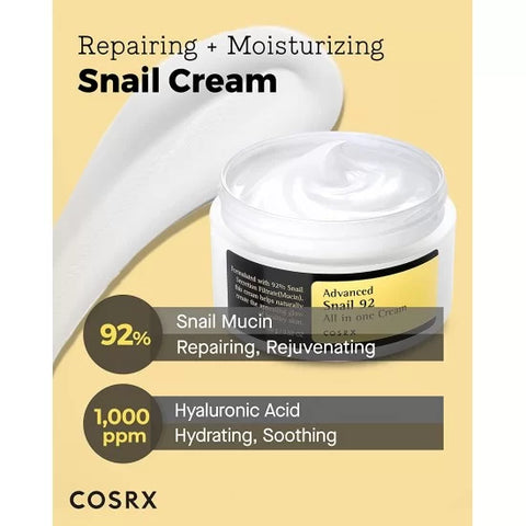 Cosrx - Advanced Snail  Muicin 92 All In One Cream/100ml