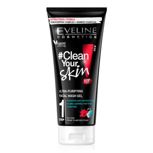 Eveline Clean Your Skin Purifying Facial Wash Gel 200ML