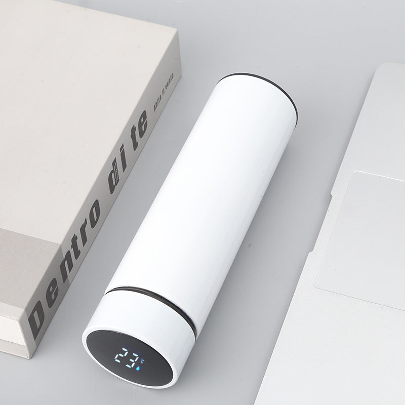 Home.Co- LED Digital Temperature Display Water Bottle Multi Color