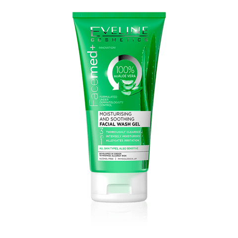 Eveline Aloe Vera Moisturising and Soothing Facial Wash Gel 3 in1 150ml