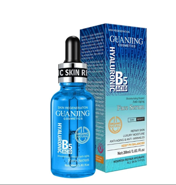 GUANJING HYALURONIC B5 ACID MOISTURISING ANTI AGING FACE SERUM 30ML