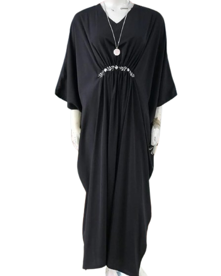 Plain Kaftan Dress