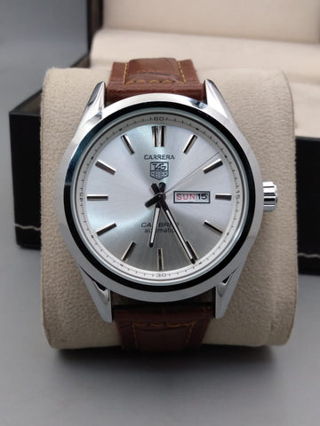 TAGHEUER CARERA CALIBRE 5 STRAP WATCH