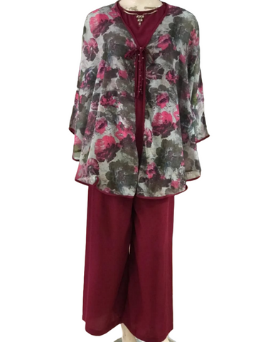 Georgette Top with uppar and trouser