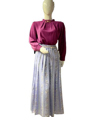 Georgette Korean Top with Chiffon Skirt