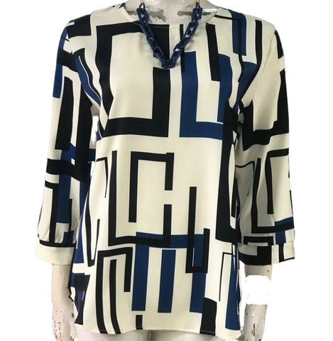 Poly Georgette Box Printed Tops