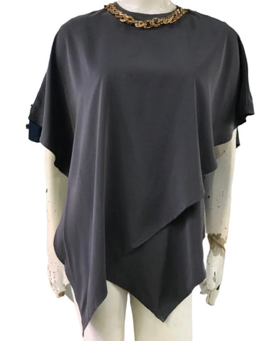 Poly Georgette Side Aero Shape Tops