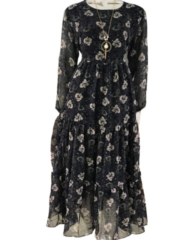 Chiffon Printed Long Dresses