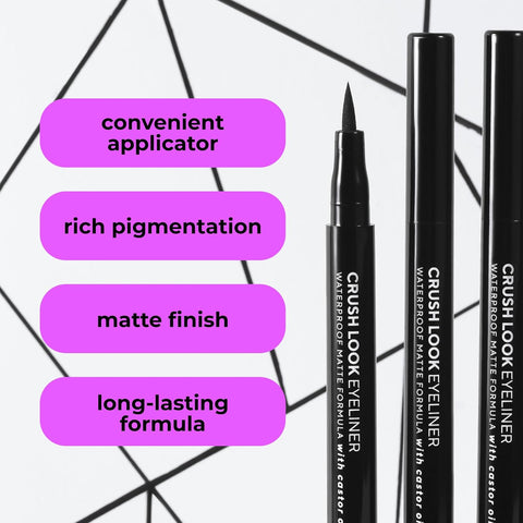 LAMEL Black Eyeliner with Soft Brush ?401 Deep Black