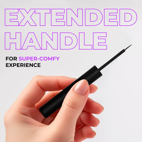 LAMEL Liquid Long-Lasting Eyeliner With Soft Brush 401 Carbon Black