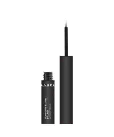 LAMEL Liquid Long-Lasting Eyeliner With Soft Brush 401 Carbon Black