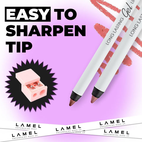 LAMEL Long lasting Gel Lip Liner 408 Pink Plum