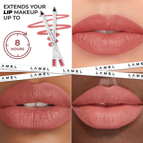 LAMEL Long lasting Gel Lip Liner 408 Pink Plum