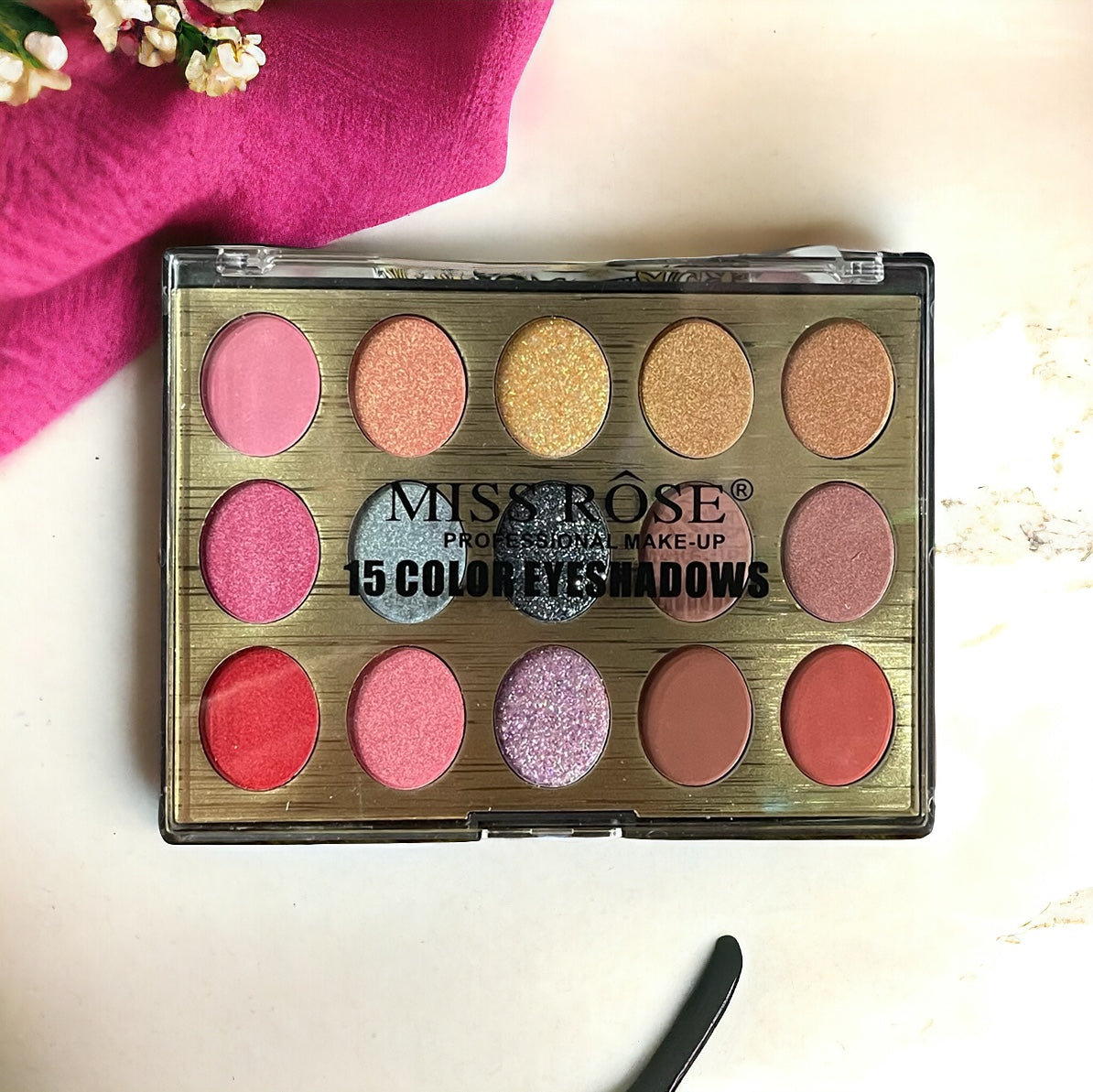 MISS ROSE 15 COLOR EYESHADOWS KIT