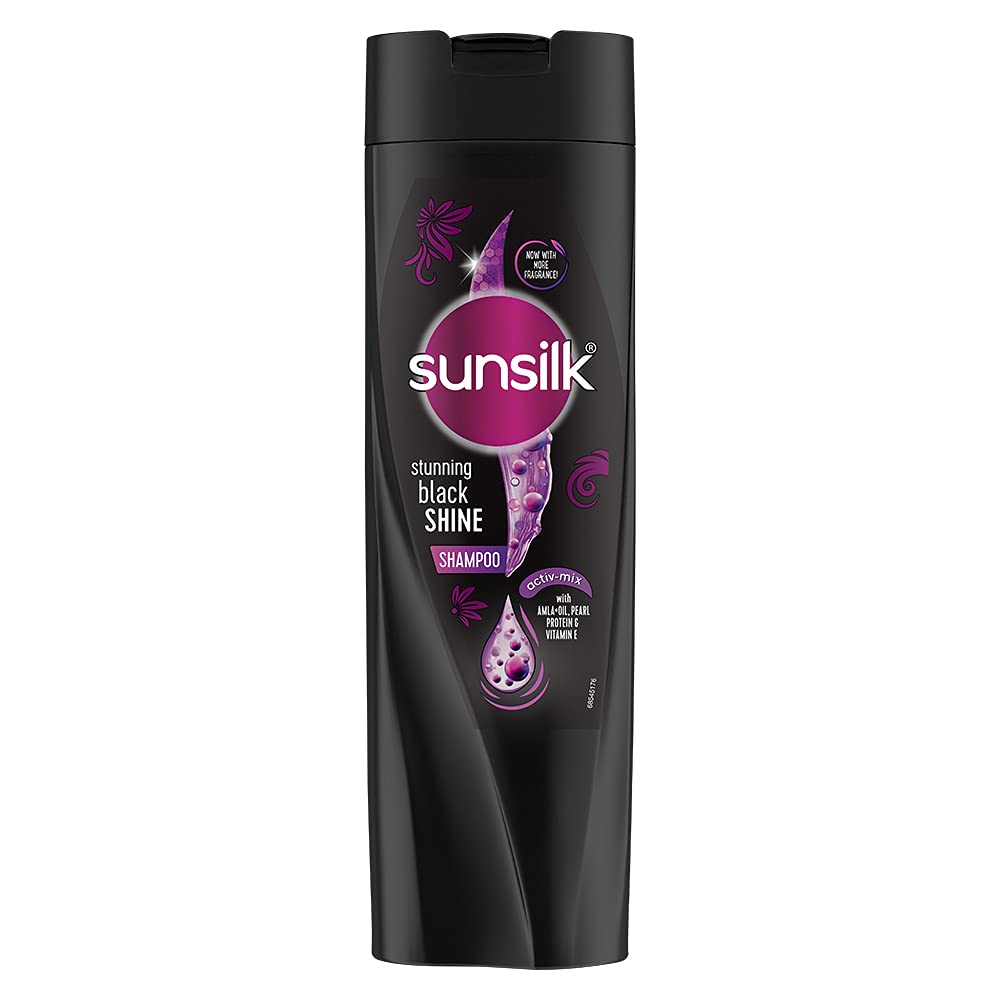 SUNSILK SHAMPOO STUNNING BLACK SHINE 350ML
