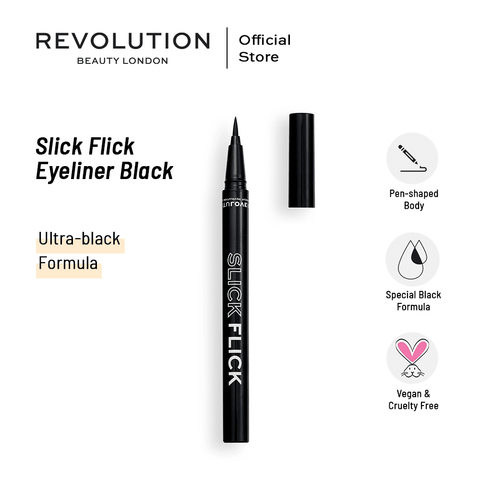 Revolution- Relove Slick Flick Eyeliner Black