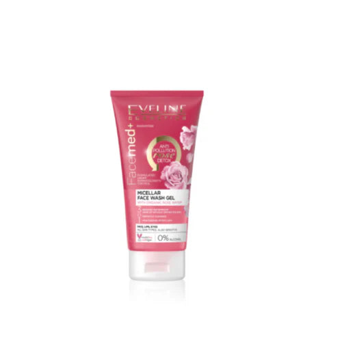 Eveline Purifying Facial Wash Gel with Organic Rose Water 150 ML