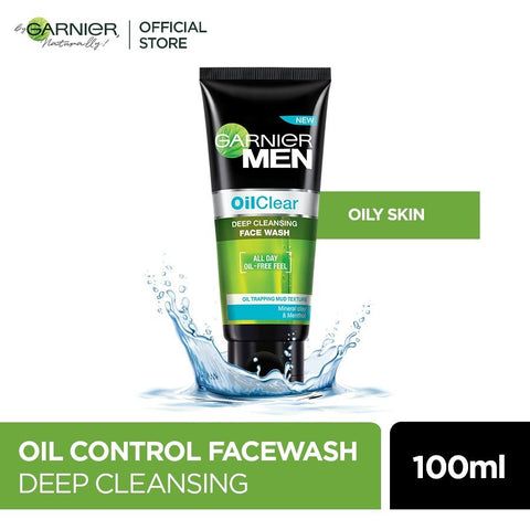 Garnier Men Oil Clear Deep Cleansing Icy Face Wash 100ml