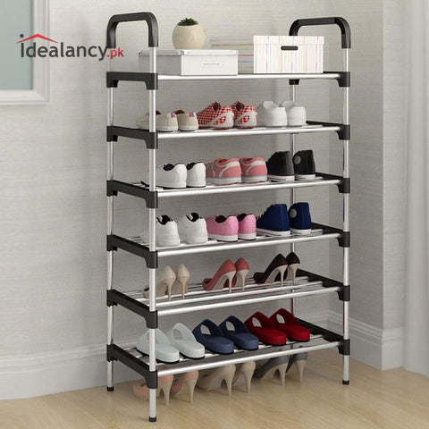 Stainless Steel 6 Layers Shoe Rack