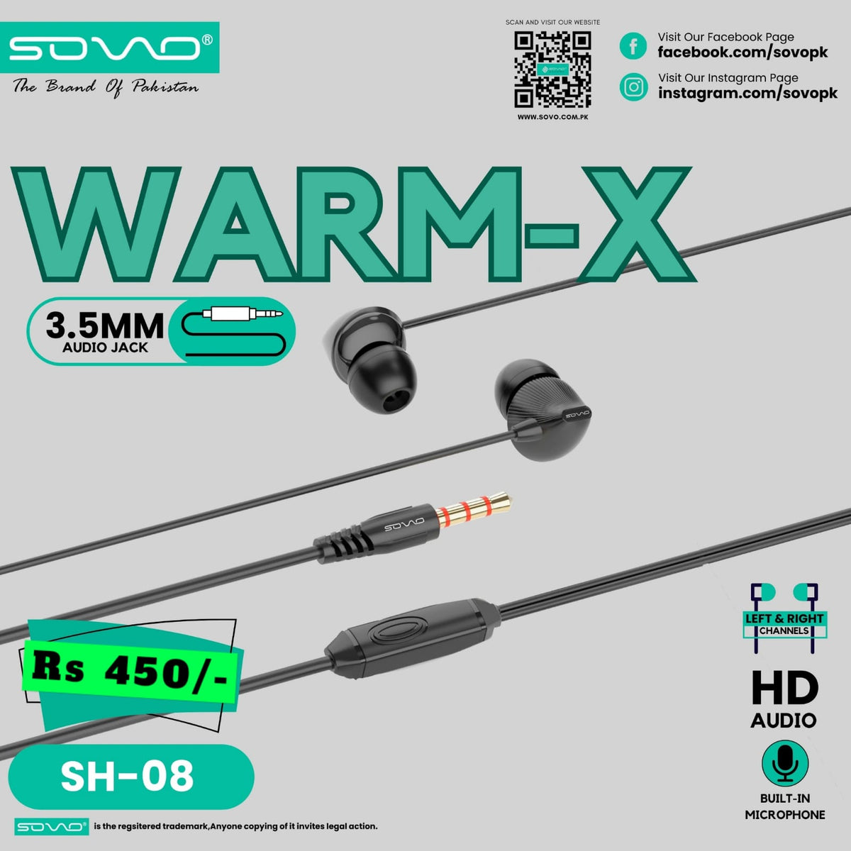 Original Sovo Warm-X HandsFree