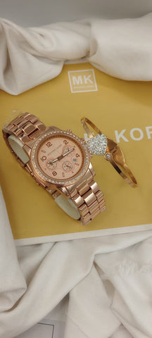 Michael Kors Pink Chain Watch