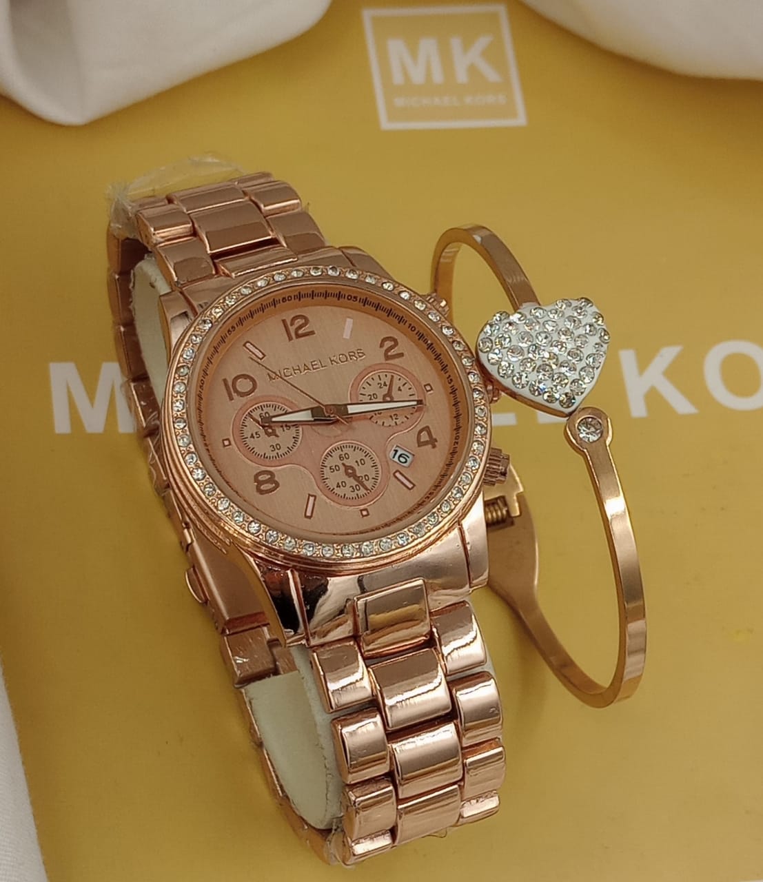 Michael Kors Pink Chain Watch