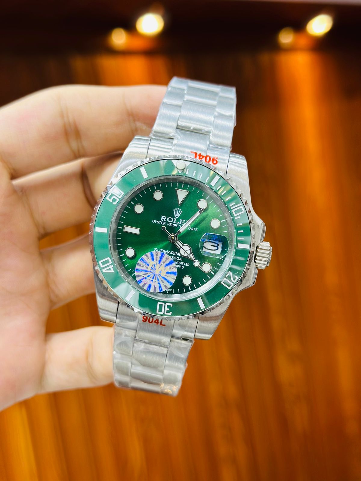 ROLEX SUBMARINE SAPPHIRE GLASS PURE STAINLESS STEEL