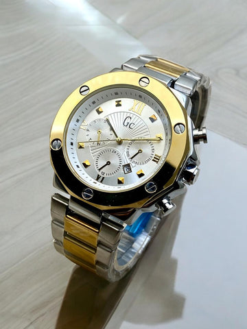 GC FOR GENTS BRASS CASE AND HIGH QUALITY STAINLESS STEEL CHAIN