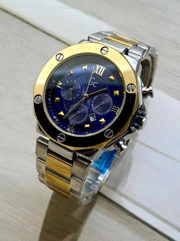 GC FOR GENTS BRASS CASE AND HIGH QUALITY STAINLESS STEEL CHAIN